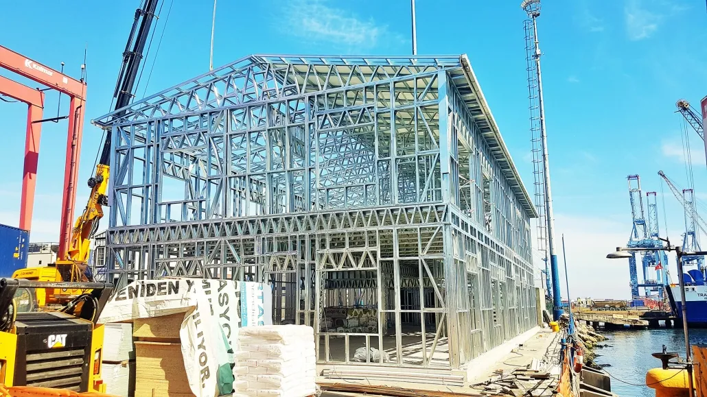 hafif çelik liman binası