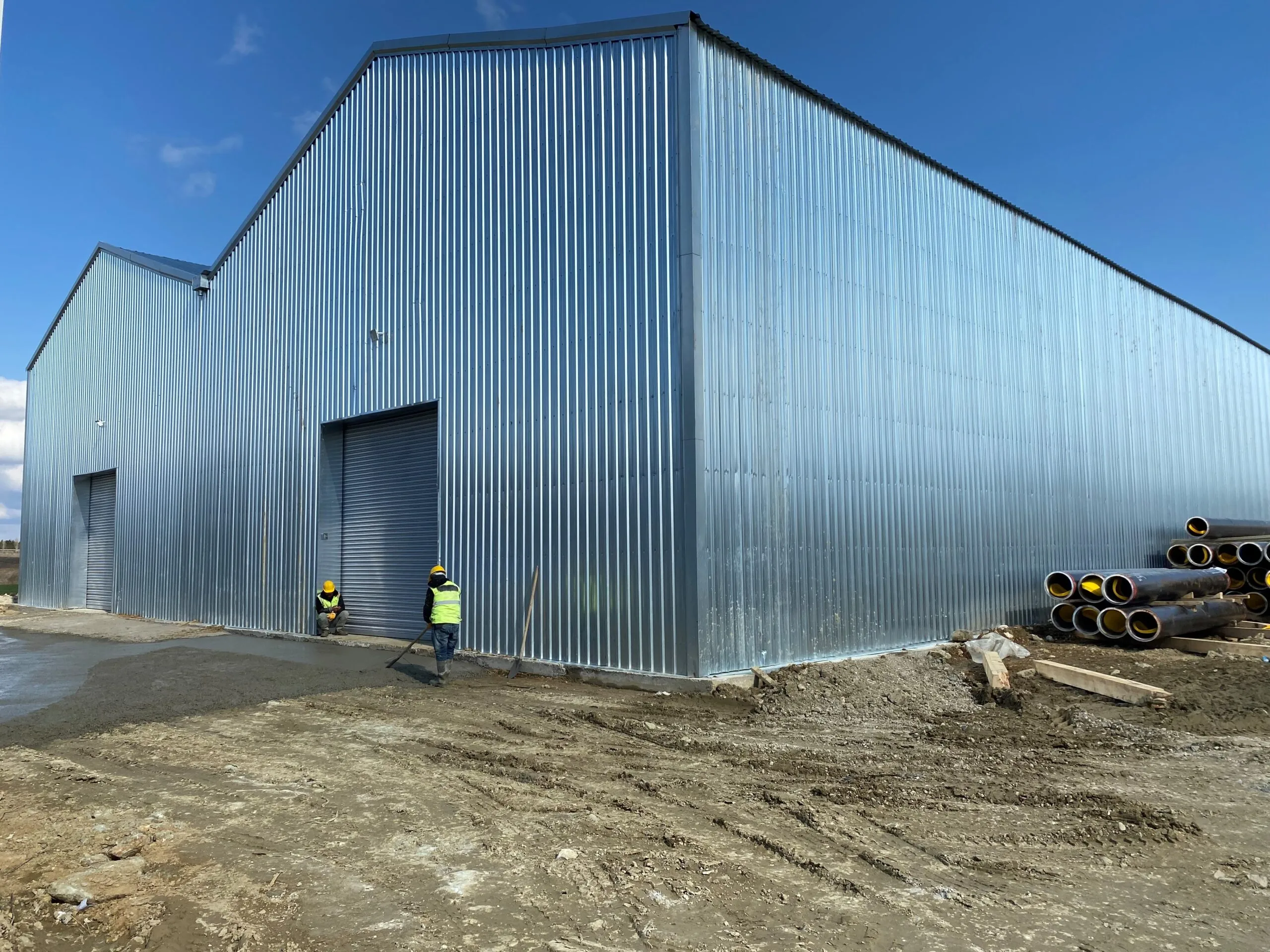 hafif çelik endüstriyel bina